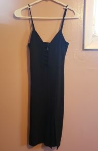 Black fitted dress
